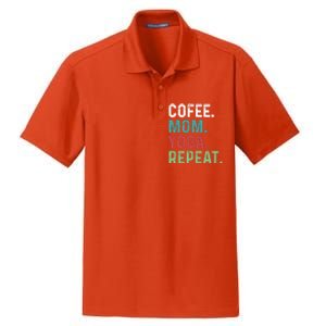 Wo Coffee Yoga Mom Coffee Lover Yoga Workout Meditation Meaningful Gift Dry Zone Grid Polo