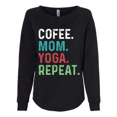 Wo Coffee Yoga Mom Coffee Lover Yoga Workout Meditation Meaningful Gift Womens California Wash Sweatshirt