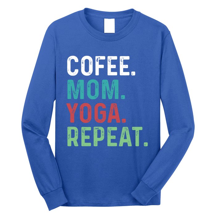 Wo Coffee Yoga Mom Coffee Lover Yoga Workout Meditation Meaningful Gift Long Sleeve Shirt