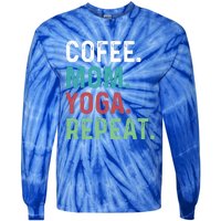 Wo Coffee Yoga Mom Coffee Lover Yoga Workout Meditation Meaningful Gift Tie-Dye Long Sleeve Shirt