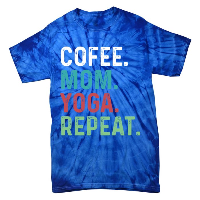 Wo Coffee Yoga Mom Coffee Lover Yoga Workout Meditation Meaningful Gift Tie-Dye T-Shirt