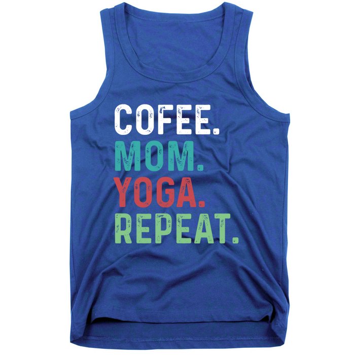 Wo Coffee Yoga Mom Coffee Lover Yoga Workout Meditation Meaningful Gift Tank Top