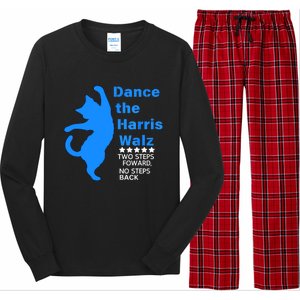 Waltz Dance 2 Steps Forward Not Back Kamala Harris Walz 2024 Gift Long Sleeve Pajama Set