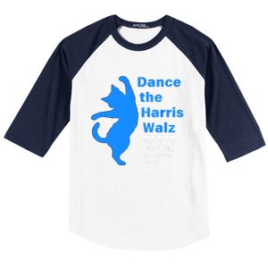 Waltz Dance 2 Steps Forward Not Back Kamala Harris Walz 2024 Gift Baseball Sleeve Shirt