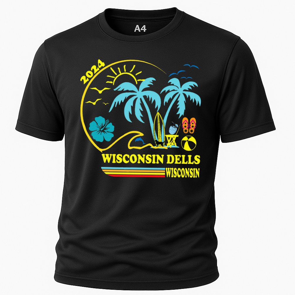 Wisconsin Dells 2024 Family Trip Friends Group Vacation Cooling Performance Crew T-Shirt