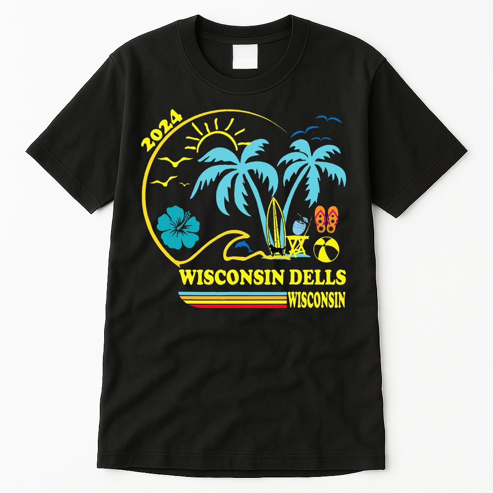 Wisconsin Dells 2024 Family Trip Friends Group Vacation Tall T-Shirt
