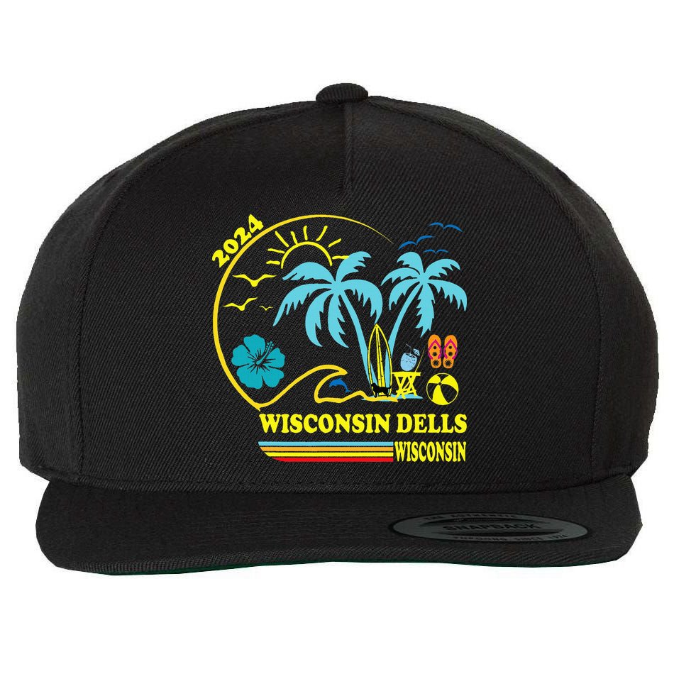 Wisconsin Dells 2024 Family Trip Friends Group Vacation Wool Snapback Cap