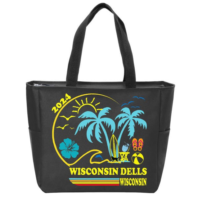 Wisconsin Dells 2024 Family Trip Friends Group Vacation Zip Tote Bag