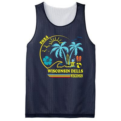 Wisconsin Dells 2024 Family Trip Friends Group Vacation Mesh Reversible Basketball Jersey Tank