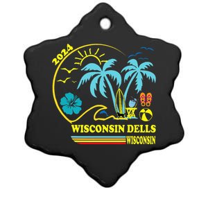 Wisconsin Dells 2024 Family Trip Friends Group Vacation Ceramic Star Ornament