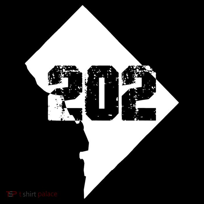 Washington, DC 202 Area Code TShirt T-Shirt