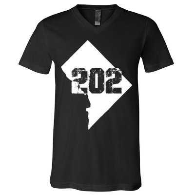 Washington, DC 202 Area Code TShirt V-Neck T-Shirt