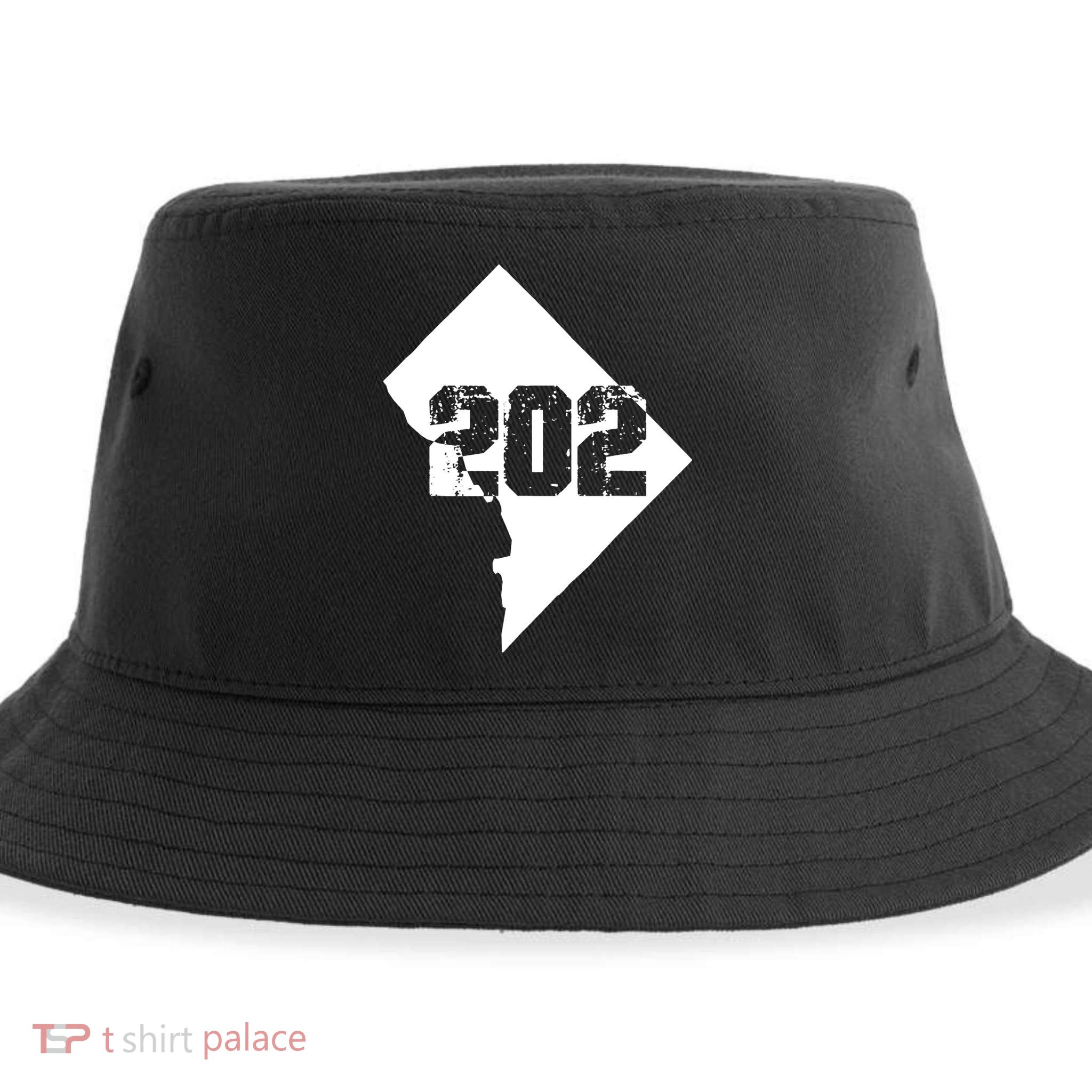 Washington, DC 202 Area Code TShirt Sustainable Bucket Hat