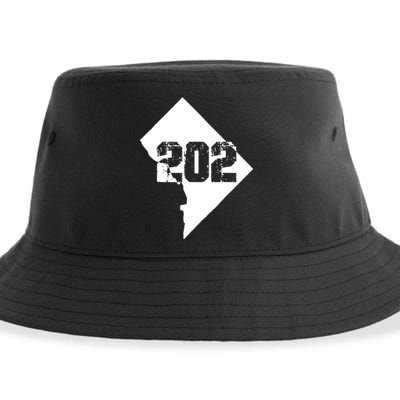 Washington, DC 202 Area Code TShirt Sustainable Bucket Hat