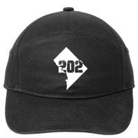 Washington, DC 202 Area Code TShirt 7-Panel Snapback Hat