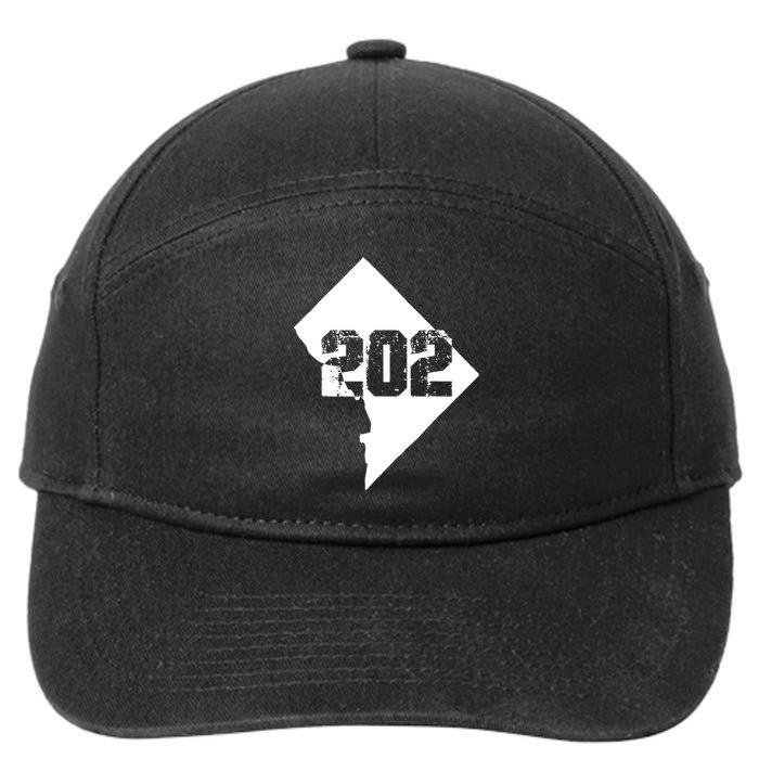 Washington, DC 202 Area Code TShirt 7-Panel Snapback Hat