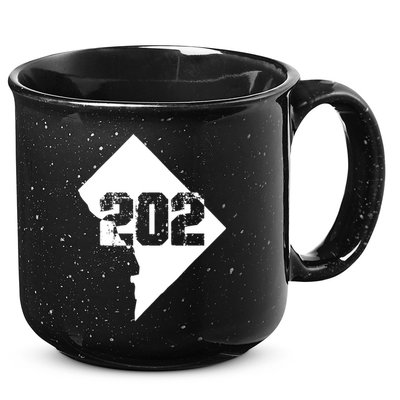 Washington, DC 202 Area Code TShirt 15oz Campfire Ceramic Mug
