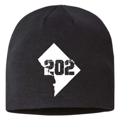 Washington, DC 202 Area Code TShirt Sustainable Beanie