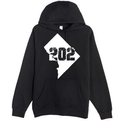 Washington, DC 202 Area Code TShirt Premium Pullover Hoodie