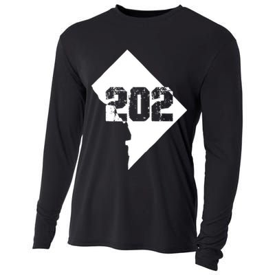 Washington, DC 202 Area Code TShirt Cooling Performance Long Sleeve Crew
