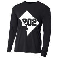 Washington, DC 202 Area Code TShirt Cooling Performance Long Sleeve Crew