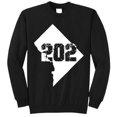 Washington, DC 202 Area Code TShirt Tall Sweatshirt