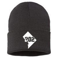 Washington, DC 202 Area Code TShirt Sustainable Knit Beanie