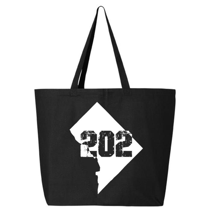 Washington, DC 202 Area Code TShirt 25L Jumbo Tote