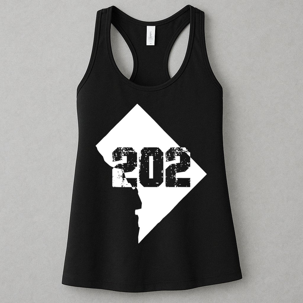 Washington, DC 202 Area Code TShirt Womens Tank Top