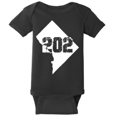 Washington, DC 202 Area Code TShirt Baby Bodysuit