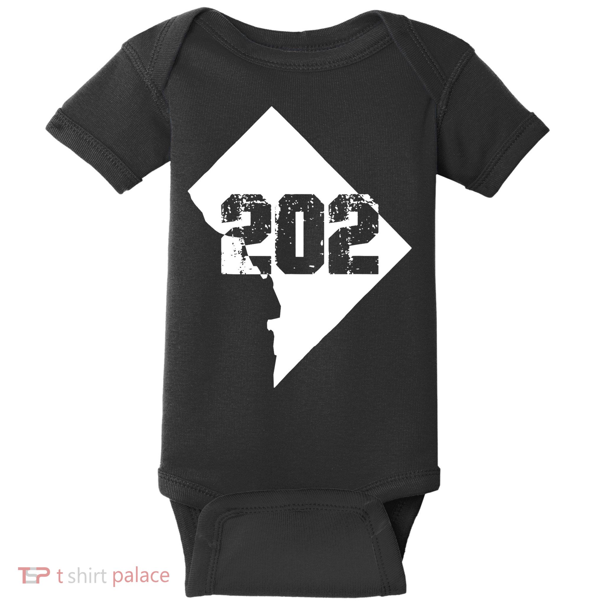 Washington, DC 202 Area Code TShirt Baby Bodysuit
