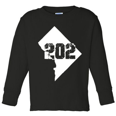 Washington, DC 202 Area Code TShirt Toddler Long Sleeve Shirt