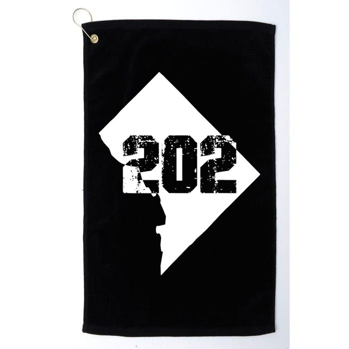 Washington, DC 202 Area Code TShirt Golf Towel