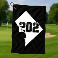 Washington, DC 202 Area Code TShirt Golf Towel