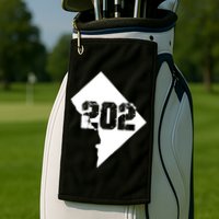 Washington, DC 202 Area Code TShirt Golf Towel