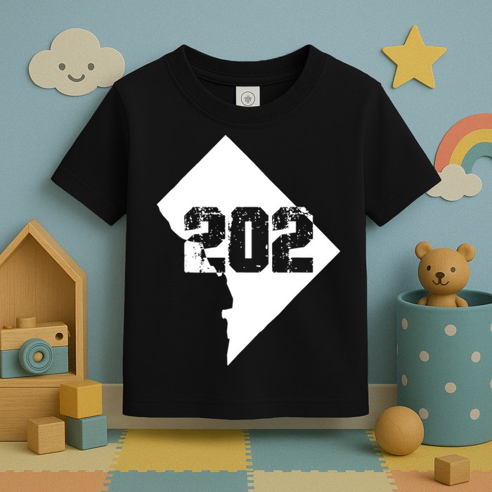Washington, DC 202 Area Code TShirt Toddler T-Shirt