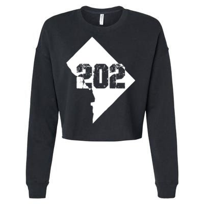 Washington, DC 202 Area Code TShirt Cropped Pullover Crew