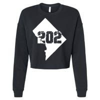 Washington, DC 202 Area Code TShirt Cropped Pullover Crew
