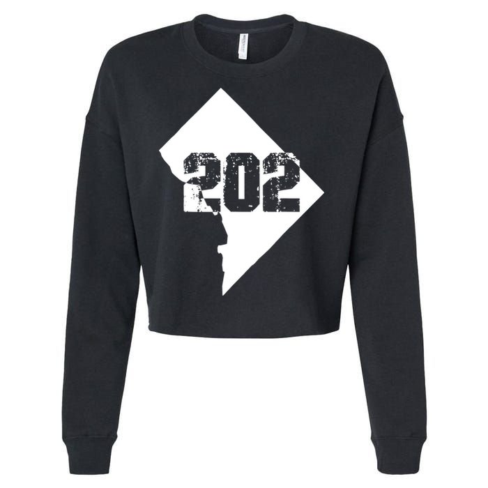 Washington, DC 202 Area Code TShirt Cropped Pullover Crew