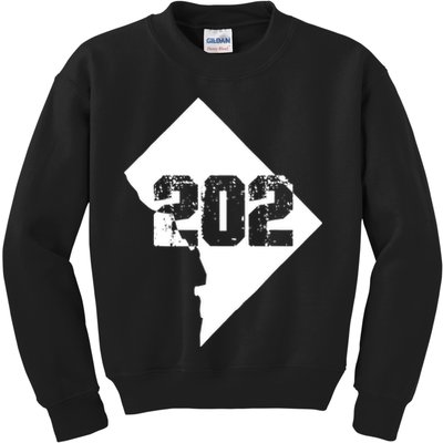 Washington, DC 202 Area Code TShirt Kids Sweatshirt