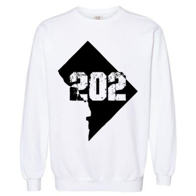 Washington, DC 202 Area Code TShirt Garment-Dyed Sweatshirt