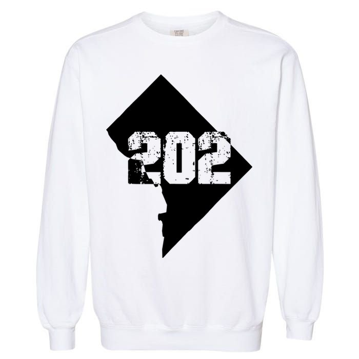 Washington, DC 202 Area Code TShirt Garment-Dyed Sweatshirt