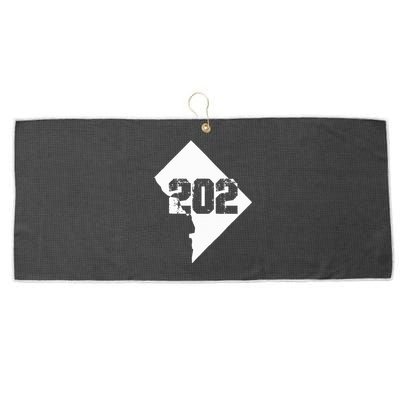 Washington Dc 202 Area Code Large Microfiber Waffle Golf Towel