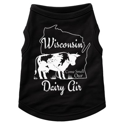 Wisconsin Dairy Air Humor Parody Clothing Doggie Tank