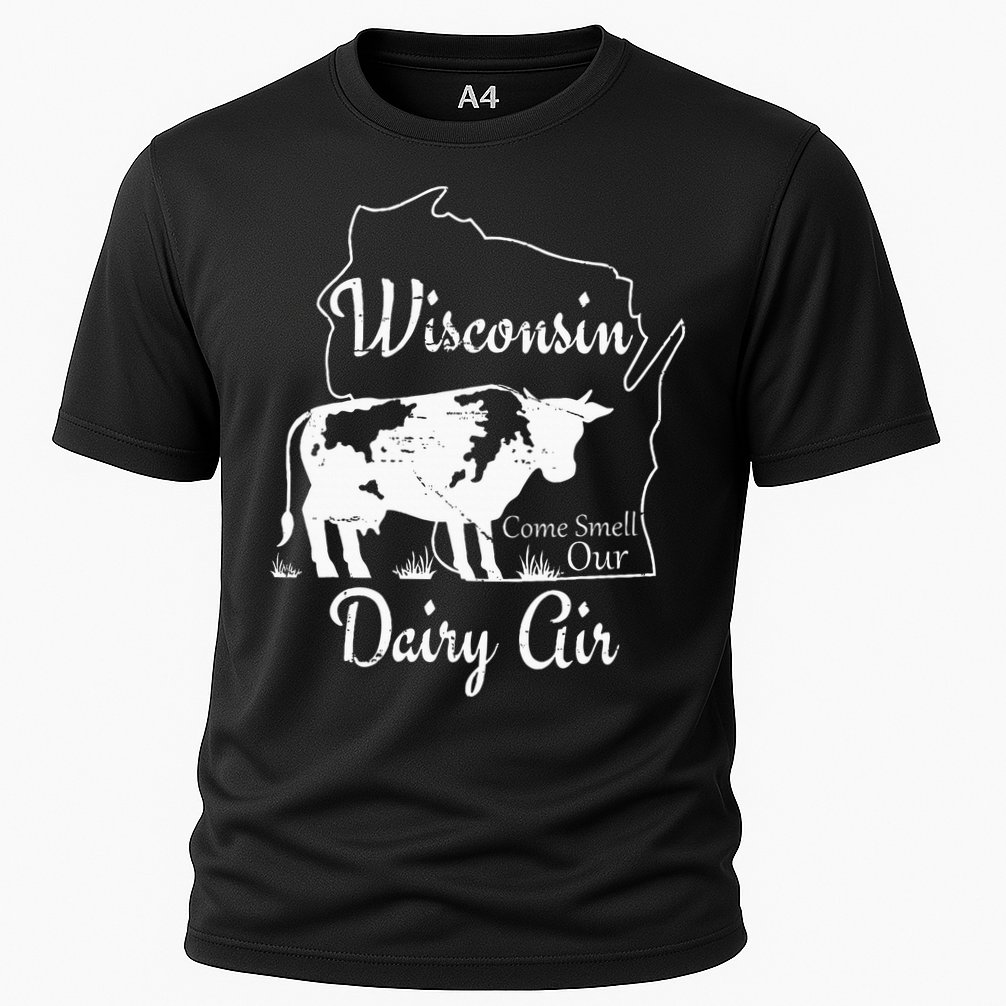 Wisconsin Dairy Air Humor Parody Clothing Performance Shirt