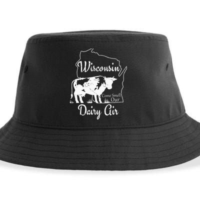 Wisconsin Dairy Air Humor Parody Clothing Sustainable Bucket Hat