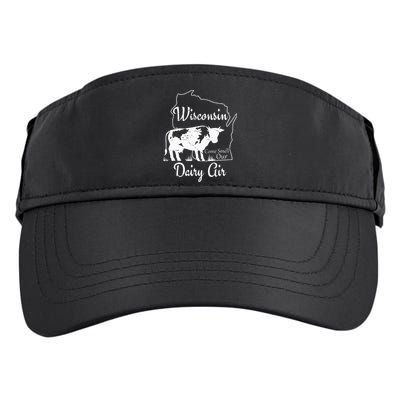 Wisconsin Dairy Air Humor Parody Clothing Adult Drive Performance Visor