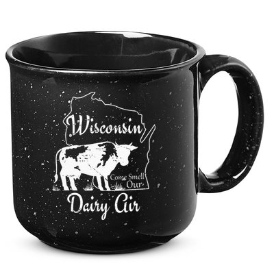 Wisconsin Dairy Air Humor Parody Clothing 15oz Campfire Ceramic Mug