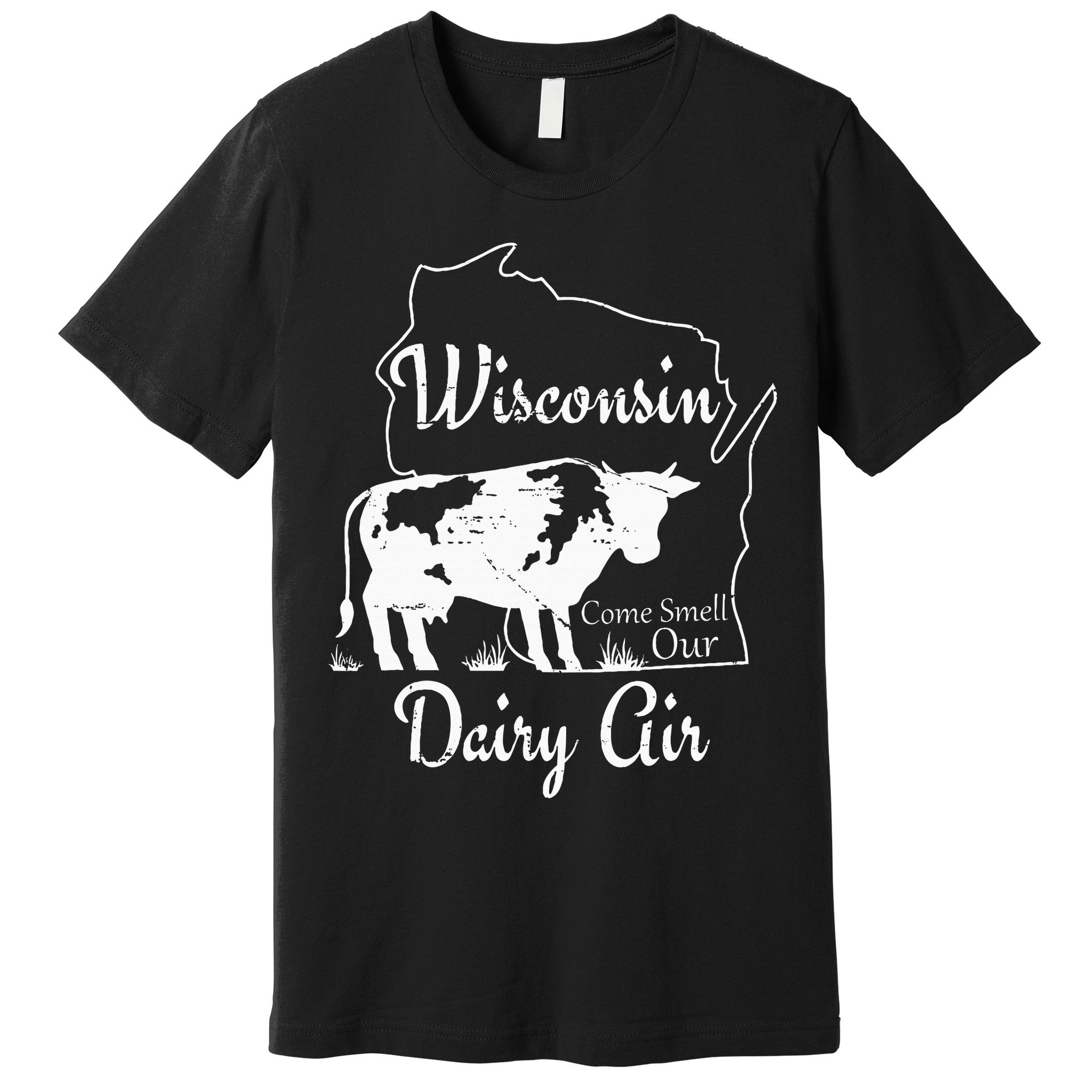 Wisconsin Dairy Air Humor Parody Clothing Premium T-Shirt