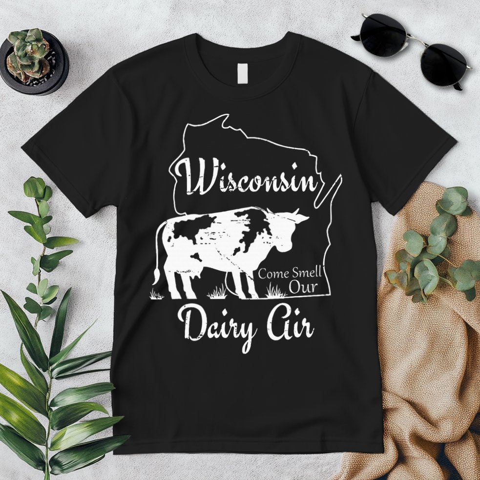 Wisconsin Dairy Air Humor Parody Clothing Premium T-Shirt